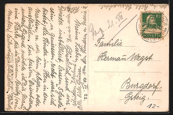 Cartes postales: Reichenbach /Lötschbergbahn, Ortspartie – D'occasion à Berlin par bartko-reher 1