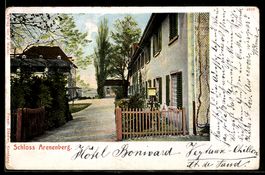 AK Salenstein, Schloss Arenenberg, Eingang zum Hof