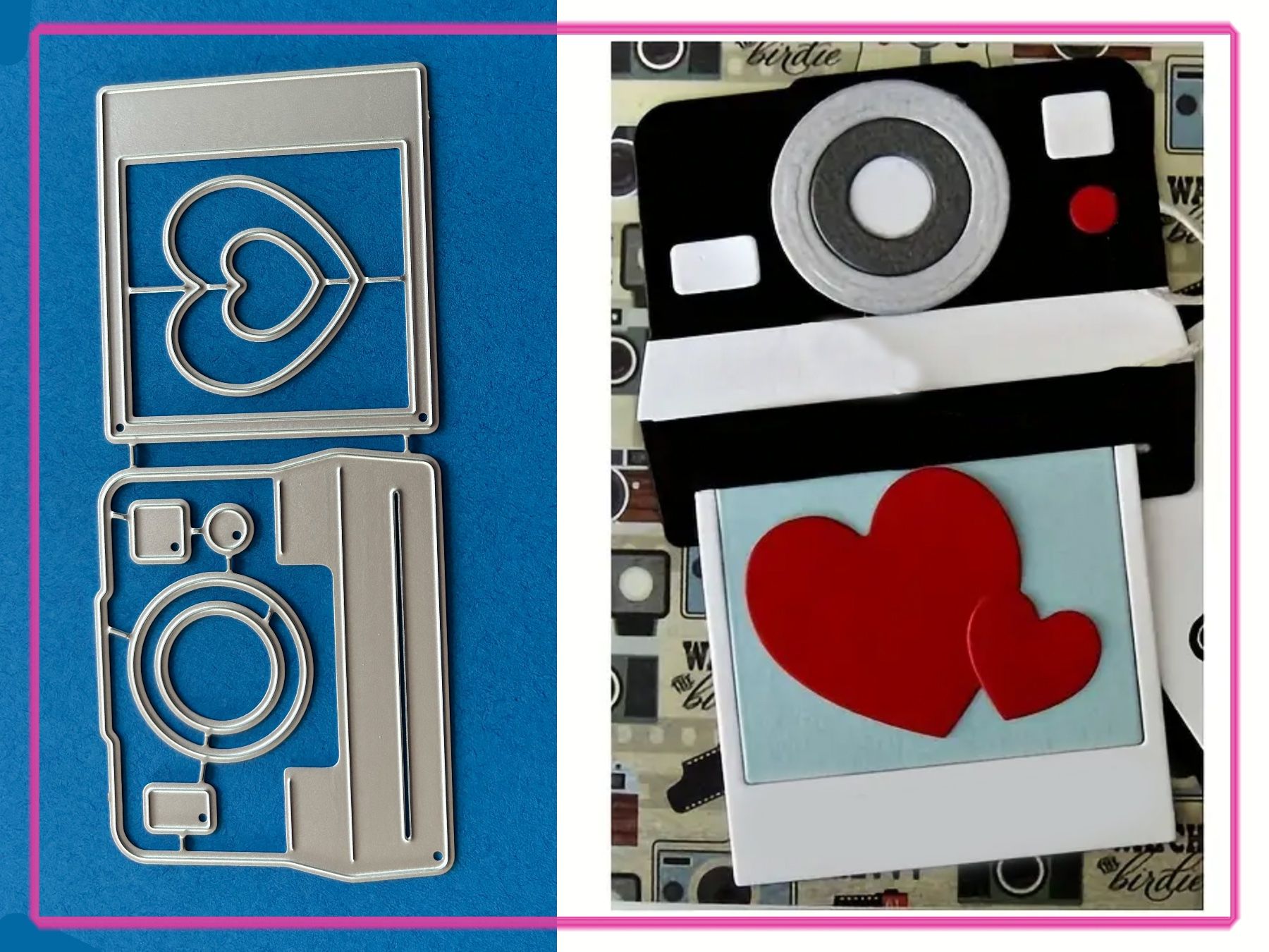 Sciablone: Polaroid Kamera mit Bild - Stanzschablonen – Nuovo e nell'imballaggio originale da Frenkendorf venduto da jazzplatten