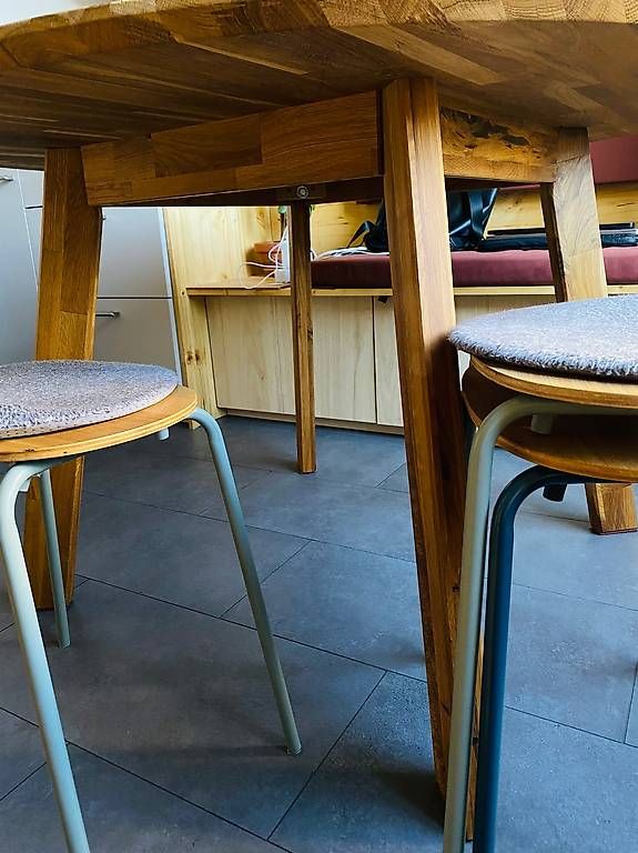 Tables: Table bois massif 120cm – D'occasion à Genève par luc.vega 3