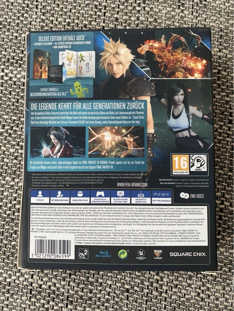 Sony Giochi: Final Fantasy 7 Remake Deluxe Edition – Nuovo (secondo la descrizione) da Bülach venduto da marra 2