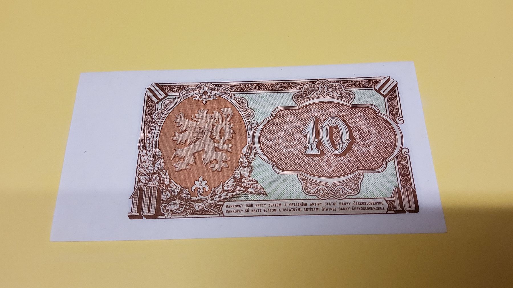 Banconote: 10 Kronen 1953, Tschechoslowakei, NEU – Nuovo e nell'imballaggio originale da Herisau venduto da Nluanalucas 1