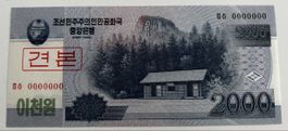 Specimen Korea 2000 Won 2008 Neuwertig