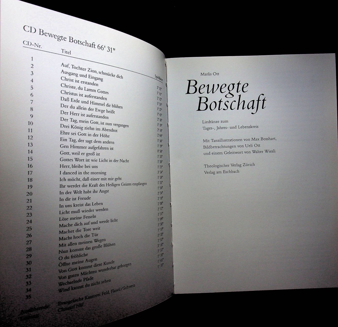 Bücher: Marlis Ott Bewegte Botschaft Liedtänze Mit CD – Gebraucht aus Reitnau von Zaomir 1