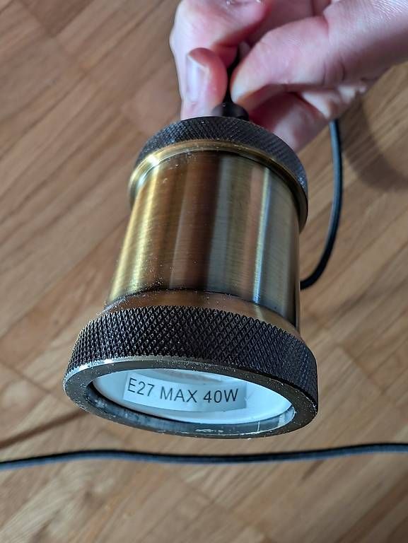 Lampadari & plafoniere: Vintage Cord Pendelleuchte Gold - Philips – Usato da Brüttisellen venduto da LouBeks