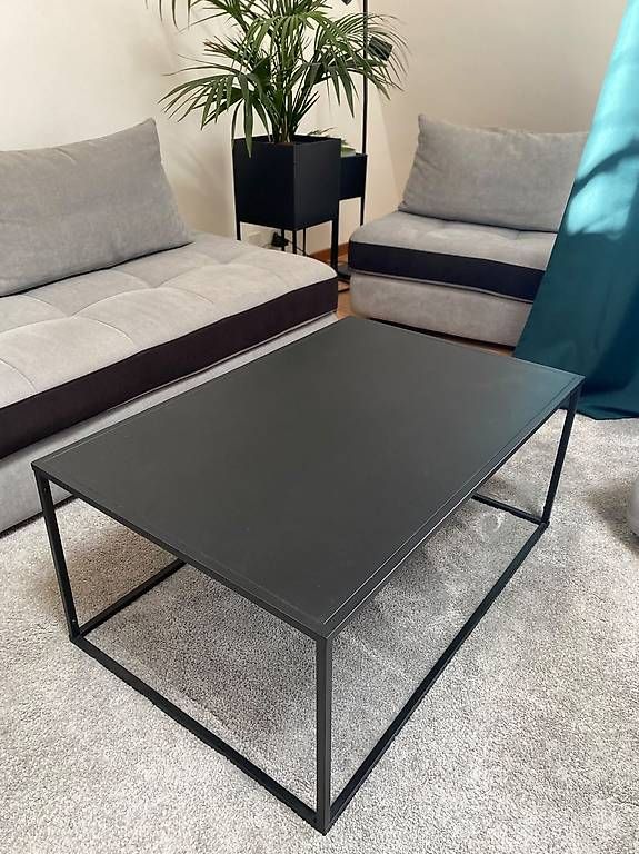Tavoli: Black metal coffee table 90×60 cm – Nuovo e nell'imballaggio originale da Nyon venduto da ako_k6ln