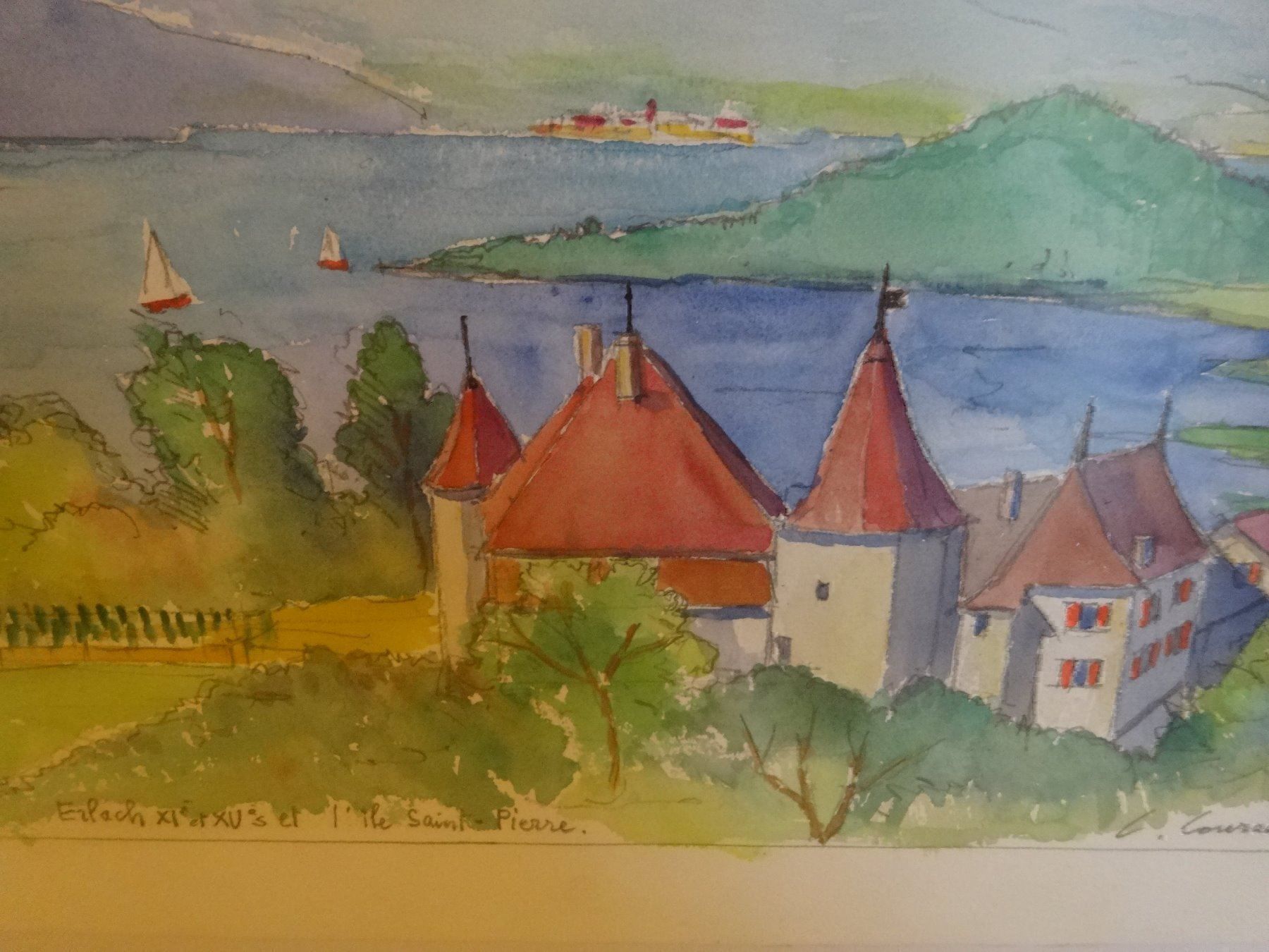 Gemälde: Aquarelle Erlach / Cerlier – Neu und originalverpackt aus Biel/Bienne von milamila02 2