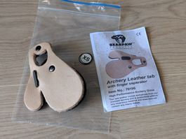 Bogensport Leder-Fingerschutz / Archery Finger Tab Leather
