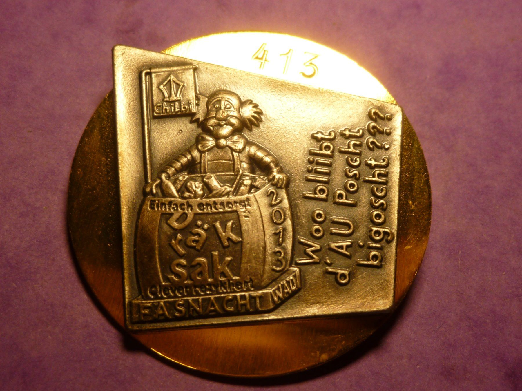Placchette & Badge: WÄDISWIL 2013 GOLD – Usato da Ried (Muotathal) venduto da Mandarin02