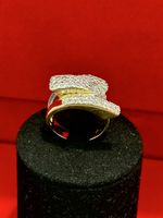 Massiver Goldring mit Steine 14 karat 585