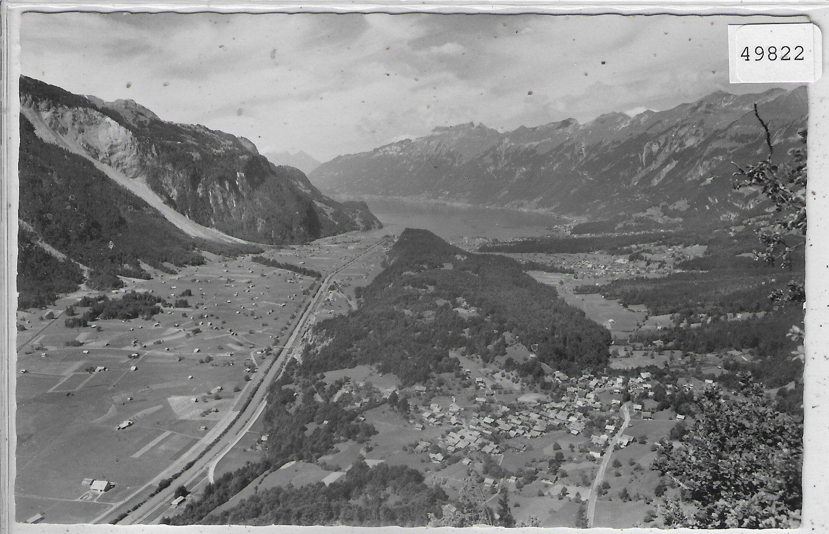 Cartoline postali: Brienzwiler - Blick auf Haslital und Brienzersee – Usato da Ettingen venduto da Kartenplanet