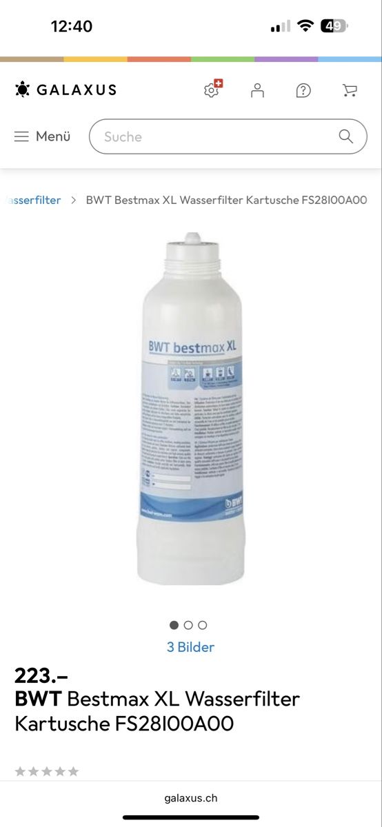 Sanitari: BWT bestmax XL Wasserfilter Kartusche + LCD Aquameter + Kopf – Usato da Zürich venduto da Nobs1 9