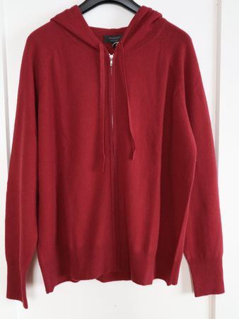 Jacke, Kaschmir / Wolle, Gr. L, purpurrot, NEU, schön weich