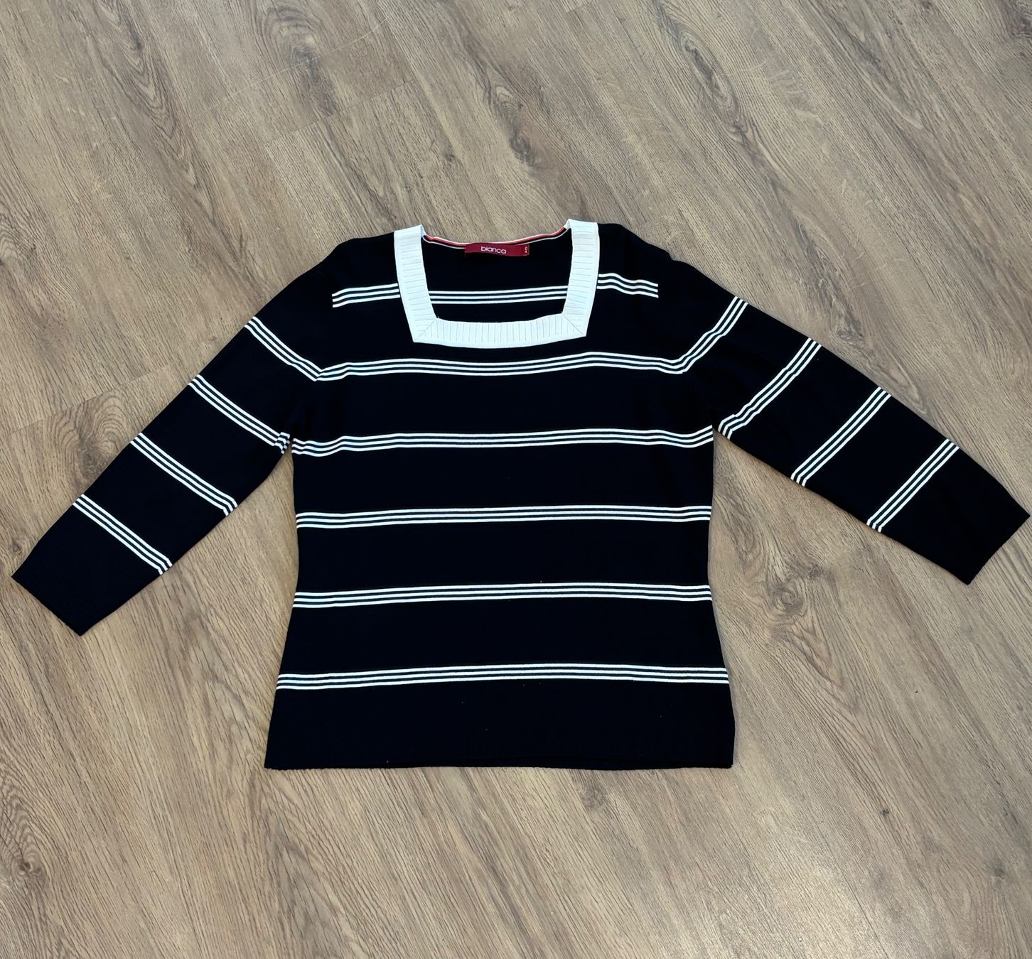 Pullover & Sweatshirts: gestreifter Pullover elegant - Bianca - Gr. M/40 – Neu (gemäss Beschreibung) aus Brügg BE von doppelrittberger