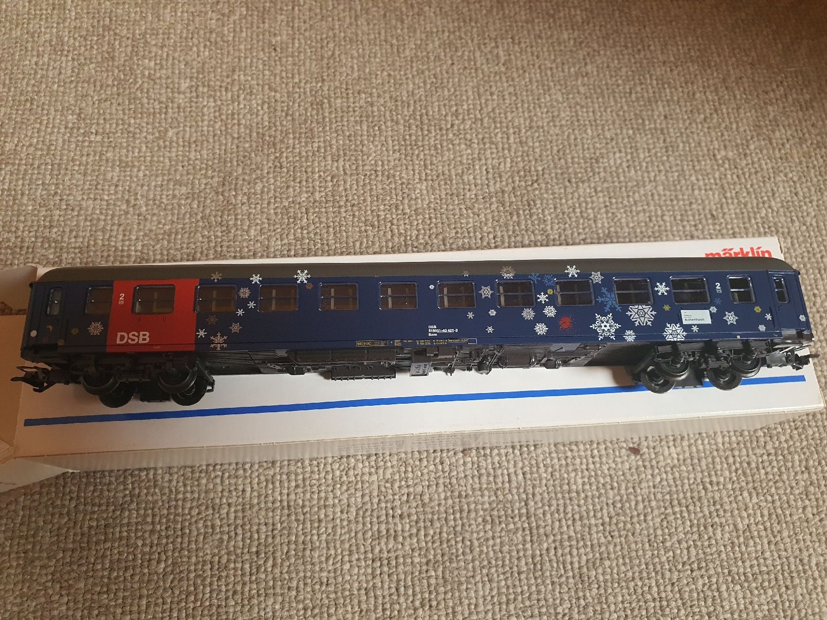Märklin Modellini di ferrovie: Voiture couchette DSB Märklin – Usato da Lavey-Village venduto da Lofoten93 3