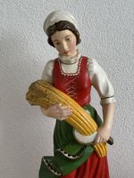 Bauerin mit  Ähren bemalt 58 cm Holzschnitzerei