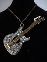 Kette+Anhänger*GITARRE*Kette 70cm