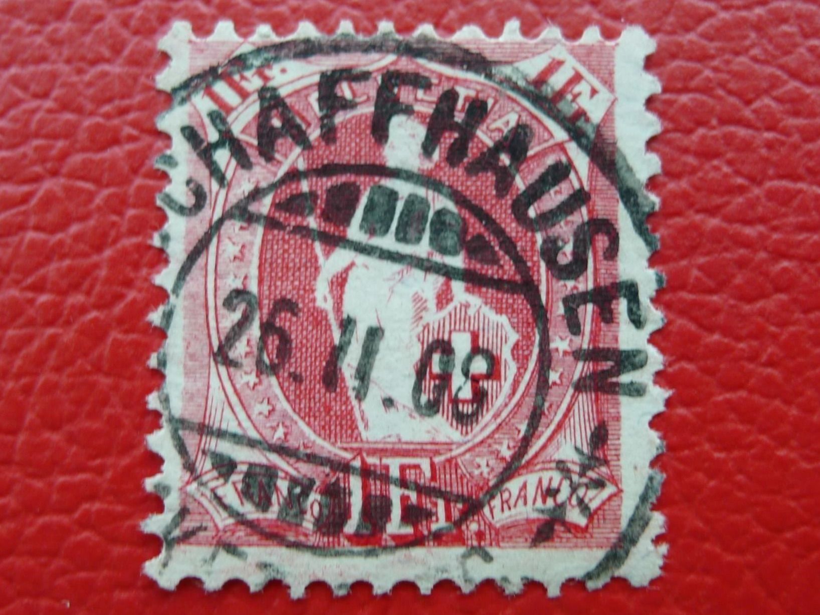 Tutti i francobolli: Stehende: 99A mit Vollstempel: SCHAFFHAUSEN: 26.FEB.1908 – Usato da Sursee venduto da Luzernerraute