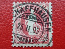 Stehende: 99A mit Vollstempel: SCHAFFHAUSEN: 26.FEB.1908