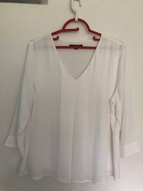 Comma Camicette: Bluse weiss, neu, GR. 40 von Comma – Nuovo (secondo la descrizione) da Benglen venduto da Mohnblume66