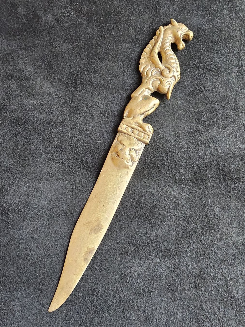 Sonstiger Bürobedarf: Antiker Messing Brieföffner Letter opener China – Gebraucht aus Zürich von sanwit 3