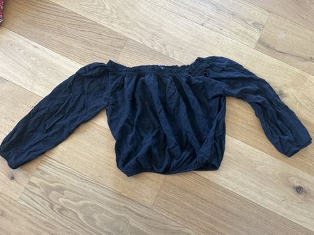 Schwarzes Schulterfreies Top Brandy Melville