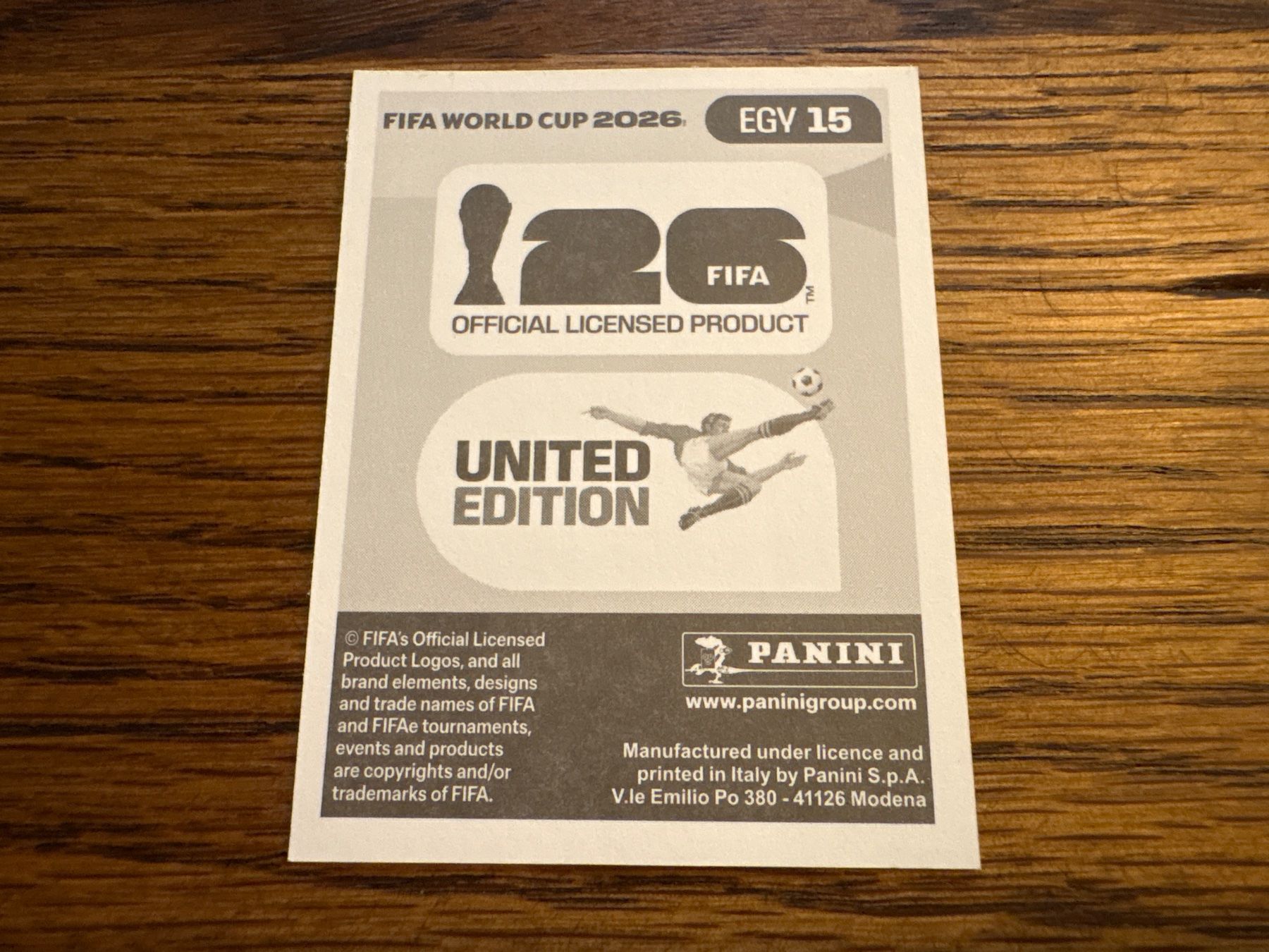 Panini Sammelbilder & Trading cards: Panini 2026 EGY 15 – Neu (gemäss Beschreibung) aus Elsau von Cerry81 1