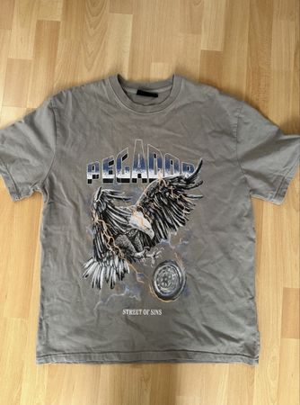 T-Shirt PEGADOR Adler Print, Grau, Grösse S