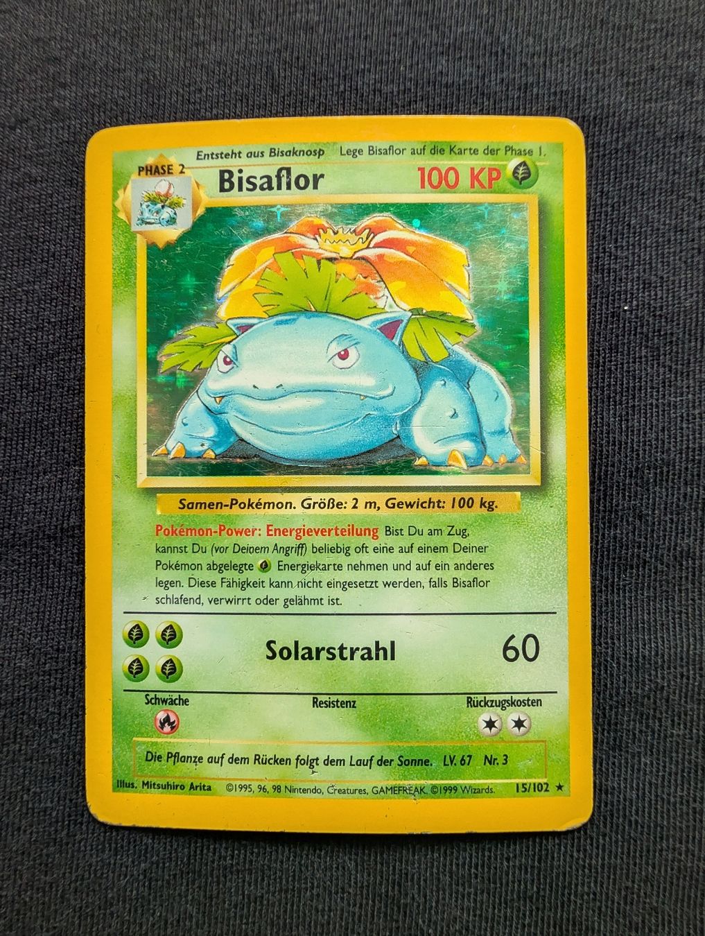 Pokémon Carte collezionabili: Bisaflor Holo - Basis Set – Usato da Auenstein venduto da Smoyan