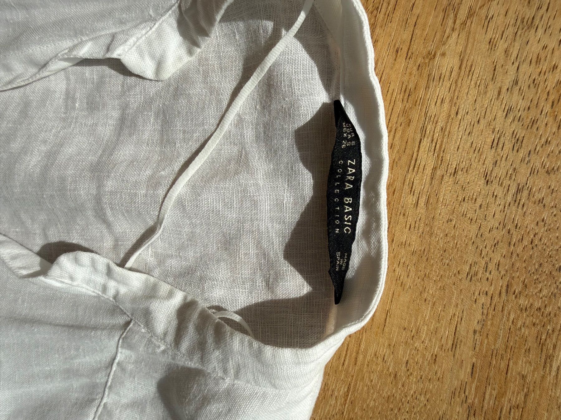 Zara Camicette: Bluse Leinen Gr. S Zara weiss – Usato da Stansstad venduto da InStyle8 6