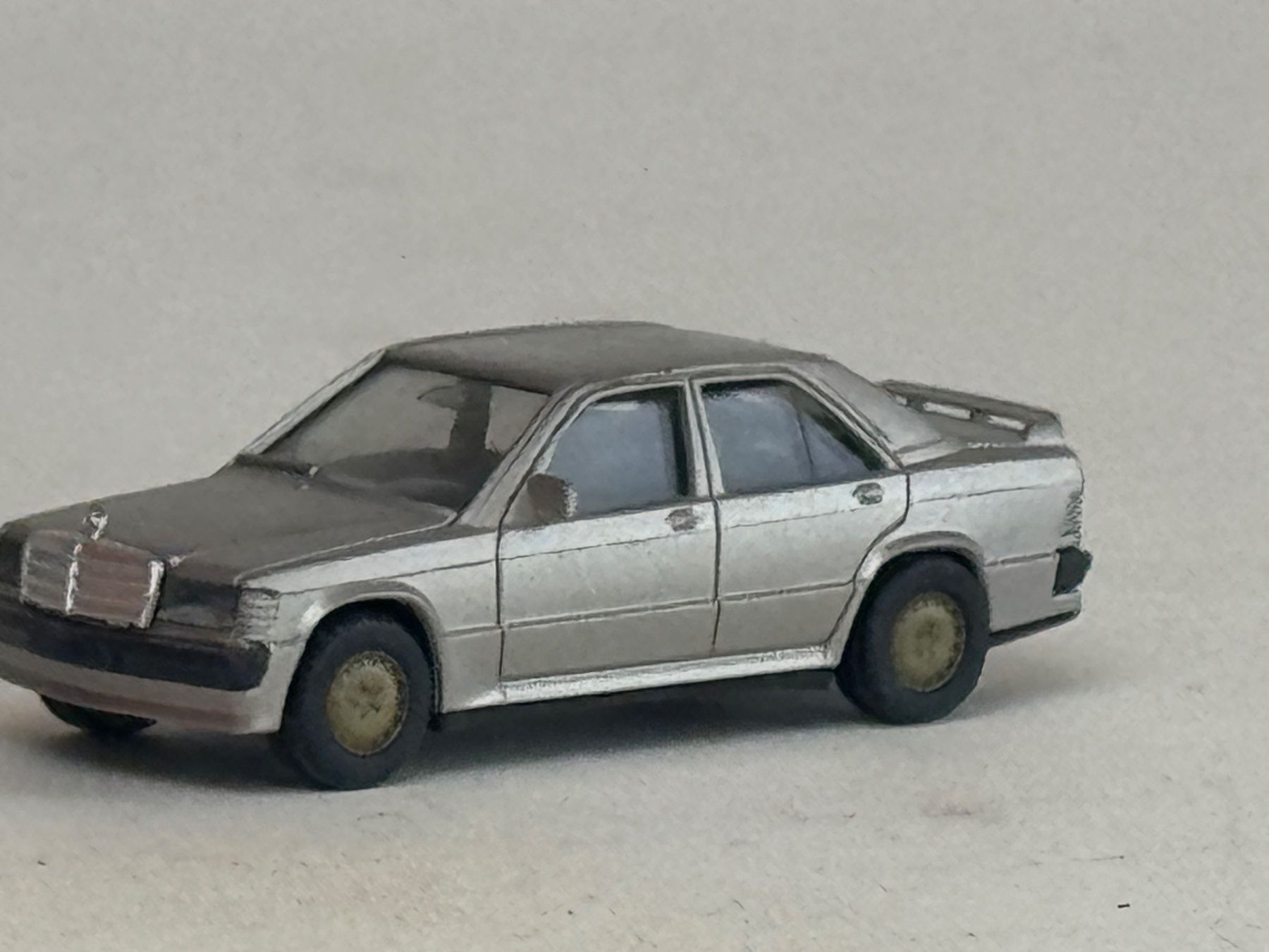 Herpa Modellini d'auto: VE1- Herpa Mercedes 190 E silbern – Usato da Elm venduto da Wikmtz