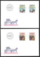 4 FDC 753 - 756 + 753x - 756x ET Vollstempel Bern 4.9.1987