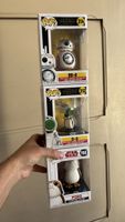 3 Funko Pop!s Star Wars BB-8, D-0, und Porg 