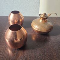 Messing Kanne  Krug vase Topf Pfanne