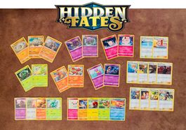 32 Pokémon Cards ENG - SUN & MOON / Hidden Fates – NM