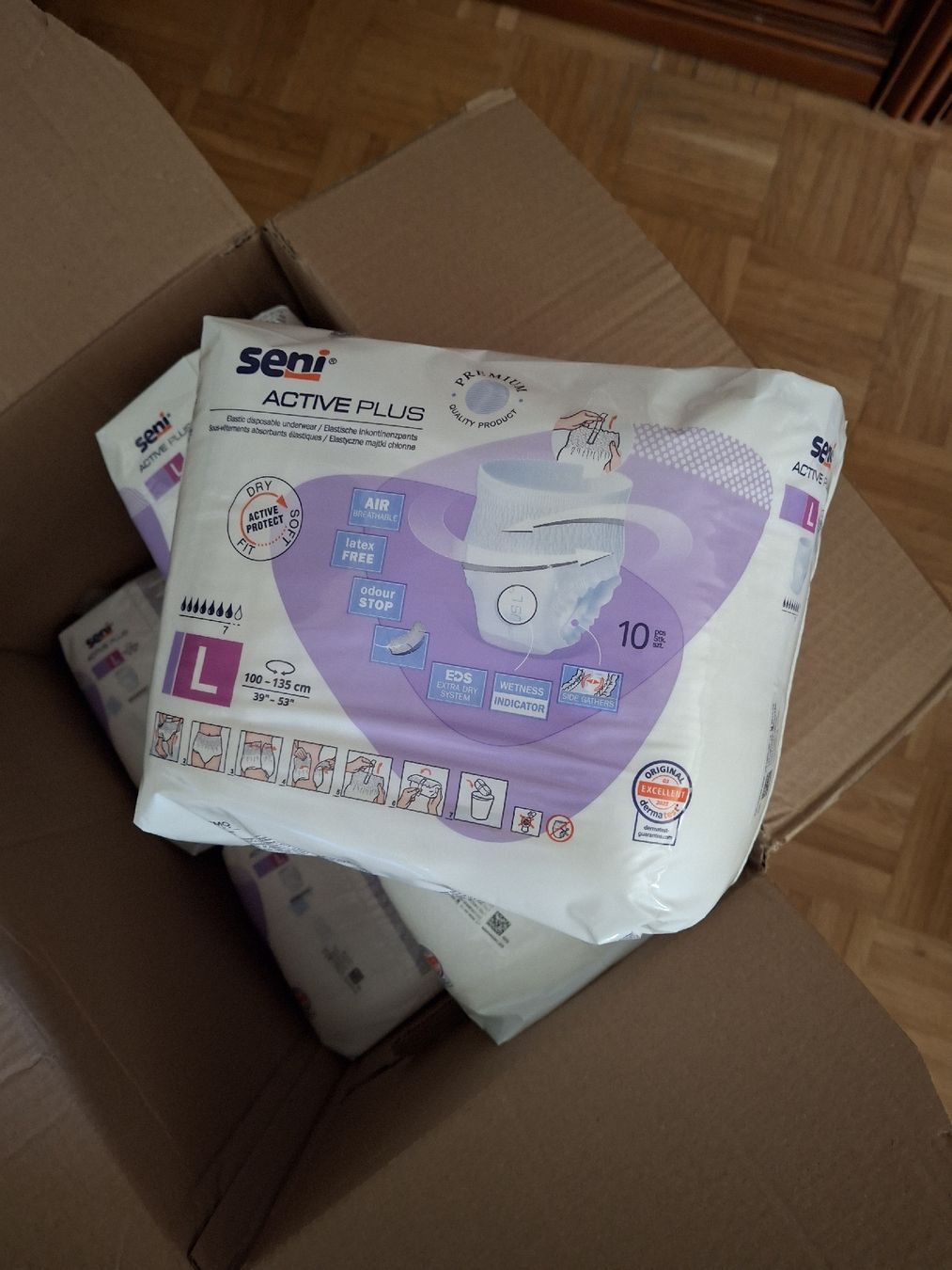 Secchi per pannolini & Pannolini: Pants Seni active plus L – Nuovo e nell'imballaggio originale da Môtier (Vully) venduto da JohannGottfried