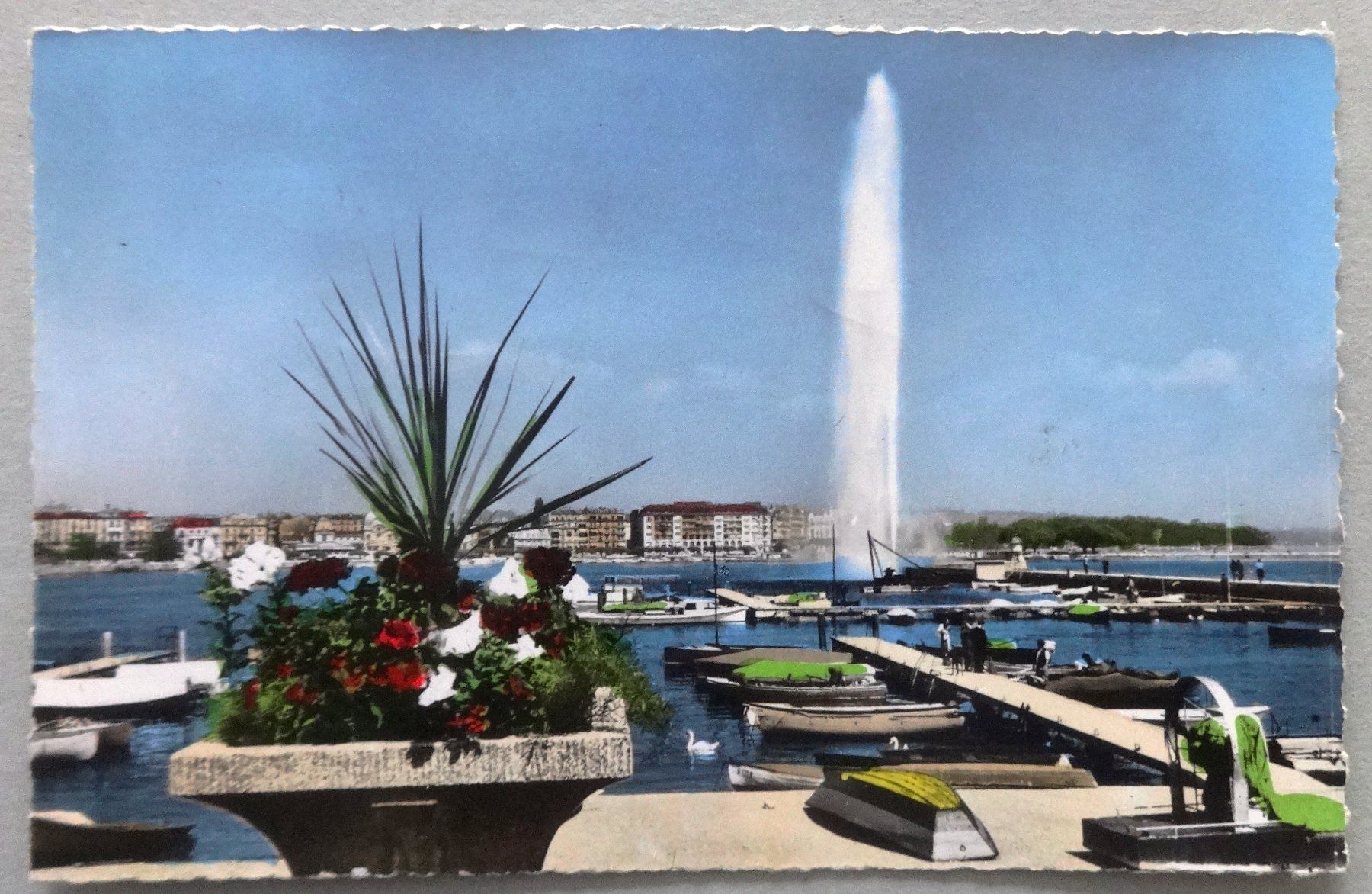 Ansichtskarten: Genève - Le Jet d' Eau – Gebraucht aus Fétigny von Billy2miny