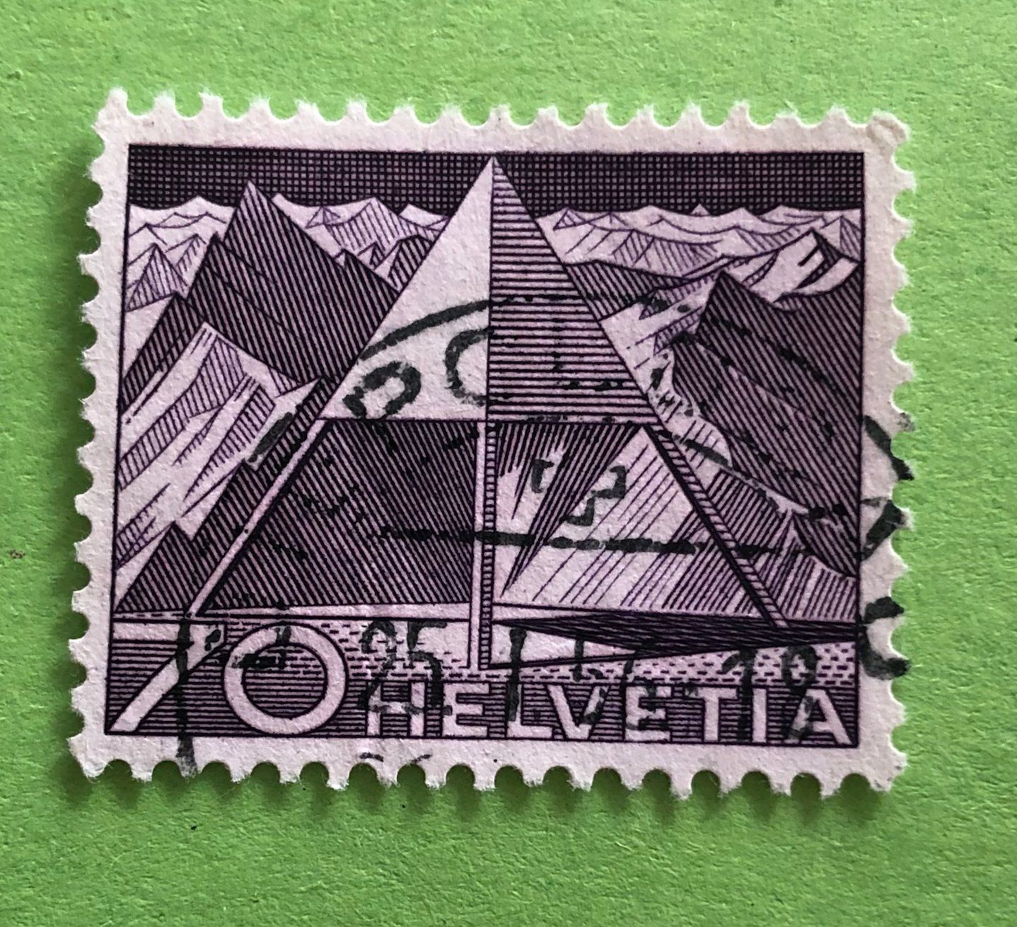 Tutti i francobolli: Nr.308 mit Stempel Triangulationspunkt Technik und Landschaf – Usato da Aarau venduto da Billa007