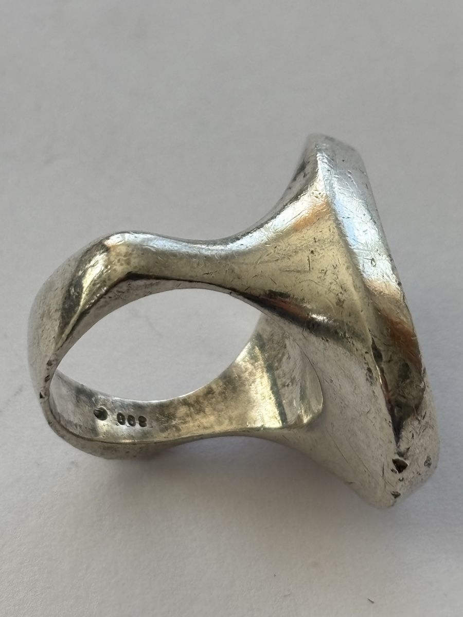 Ringe: Schöner Vintage Onyx Silberring 800er – Gebraucht aus Langnau am Albis von flusspflege 5