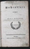 Trogen Wochenblatt JG 1829 und 1830