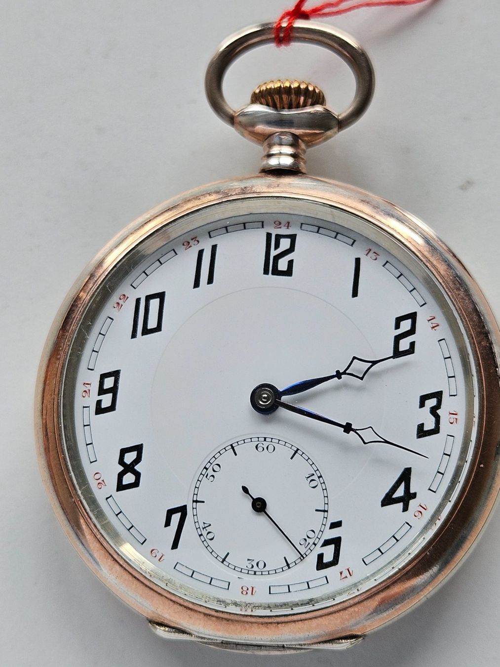 Moeris Orologi: 1L 9 Moeris Silber 0.800 Bicolor Taschenuhr – Usato da Berikon venduto da mmm21
