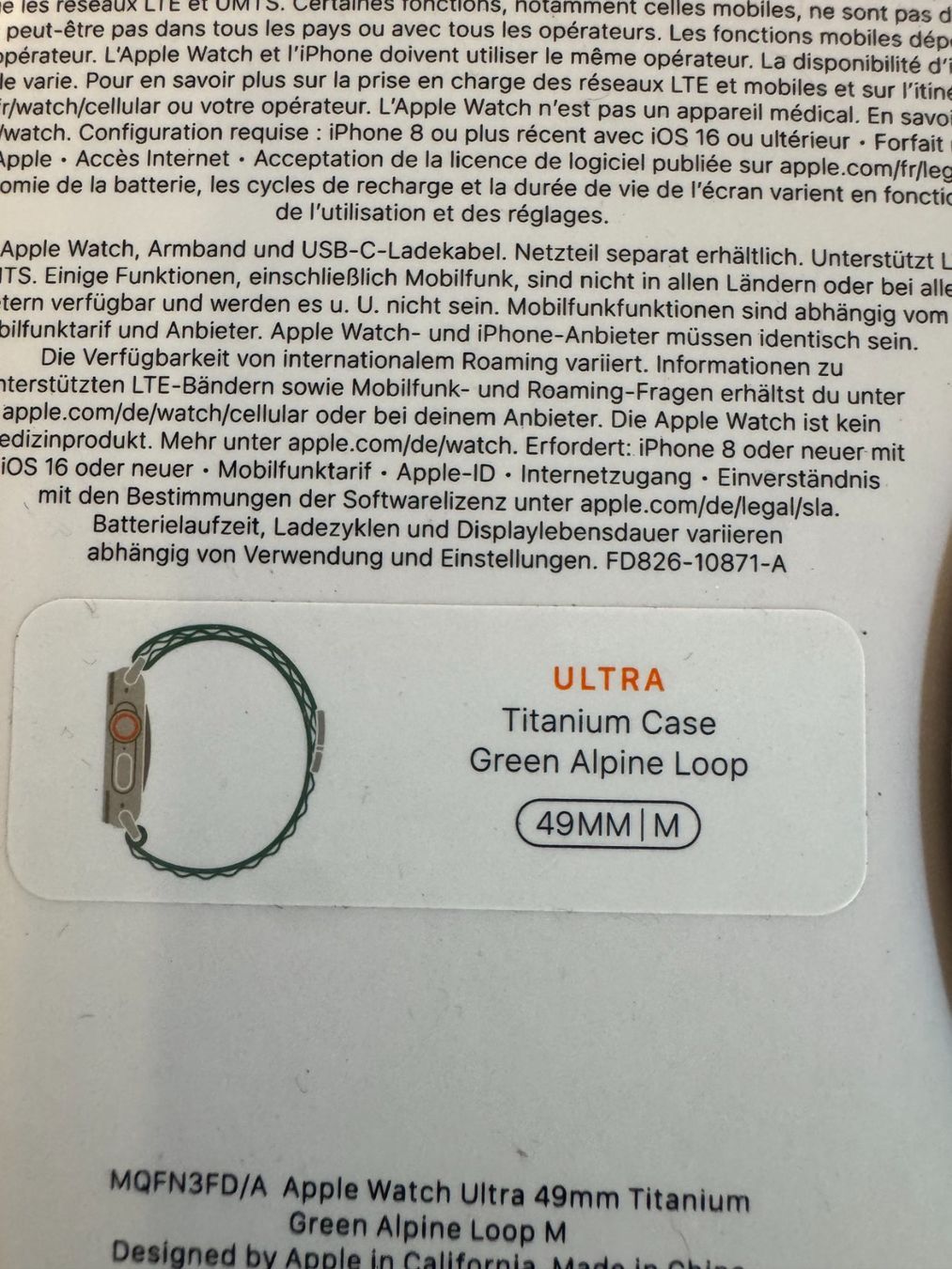 Apple Smartwatch: Apple Watch Ultra 1 – Usato da Besenbüren venduto da A0161620 5