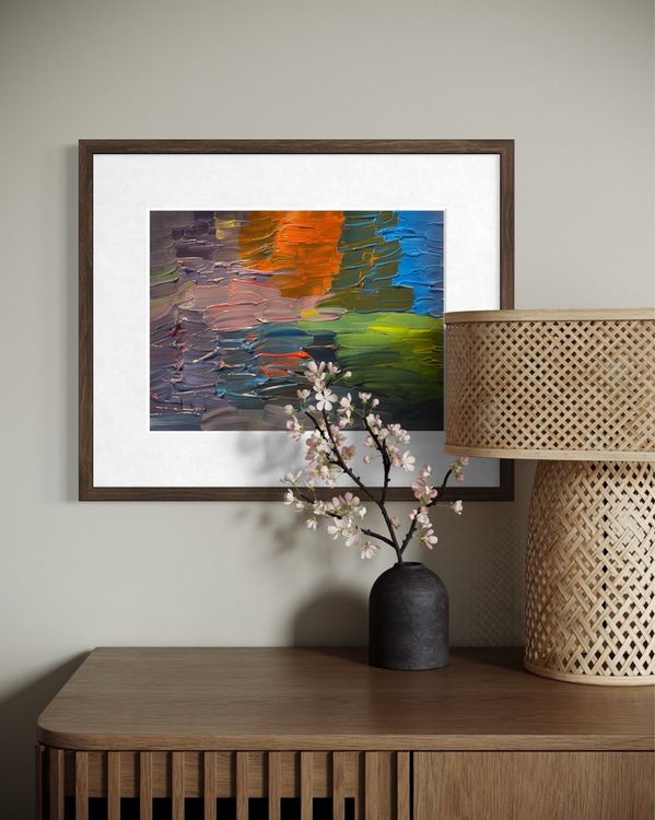 Acrylic Abstract Painting - «Feel the color, Feel the life» (Neu und ...