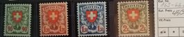 W) 163z-166z, Wappenmuster postfrisch Kt. 450.-