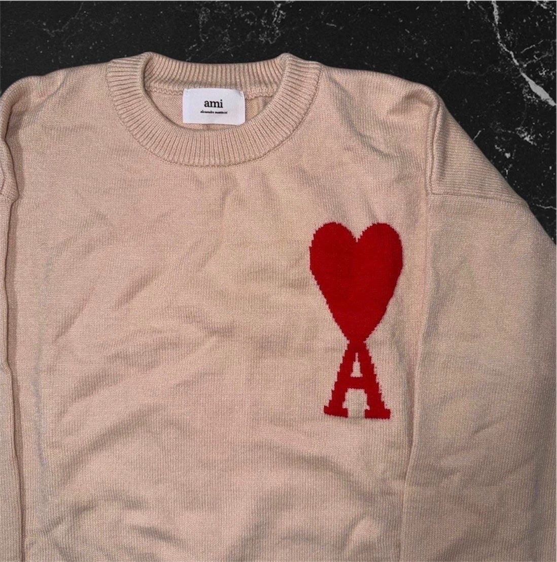 Maglioni & Felpe: AMI Paris Pullover Grösse L Lachsrot – Nuovo (secondo la descrizione) da Frenkendorf venduto da a_1999 1