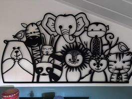 Grande décoration murale animaux TeamMetalSigns – métal – 11