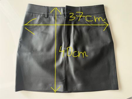 MNG Faux Leather Mini Skirt, Size S, Perfect for Autumn!