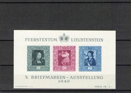 Liechtenstein Briefmarken Ausstellung 1949**, Kat. Nr. W 23