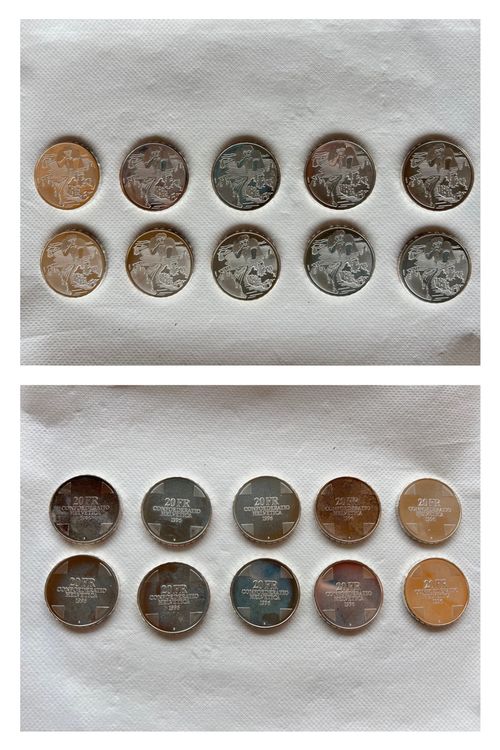 Toutes les monnaies: 52 Sondermünzen CH 1994-1996 – D'occasion à Allschwil par mapetitemaison 4