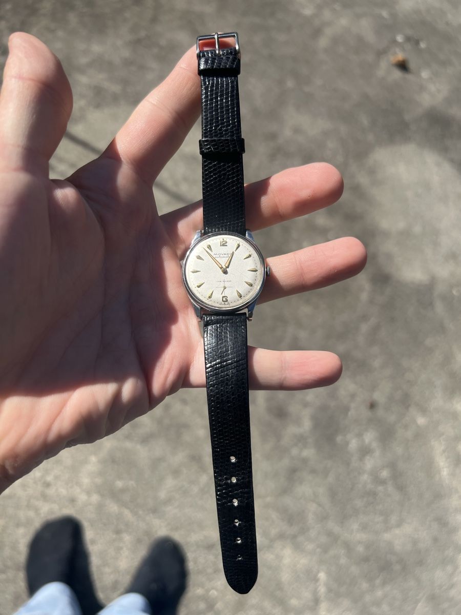 Movado Orologi: MOVADO Automatic See through back 33mm original Movado strap – Usato da Theilingen venduto da AcieraF3 2